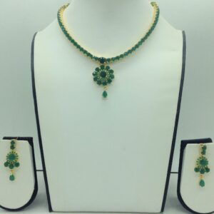 Green CZ Necklace Set JNC0210