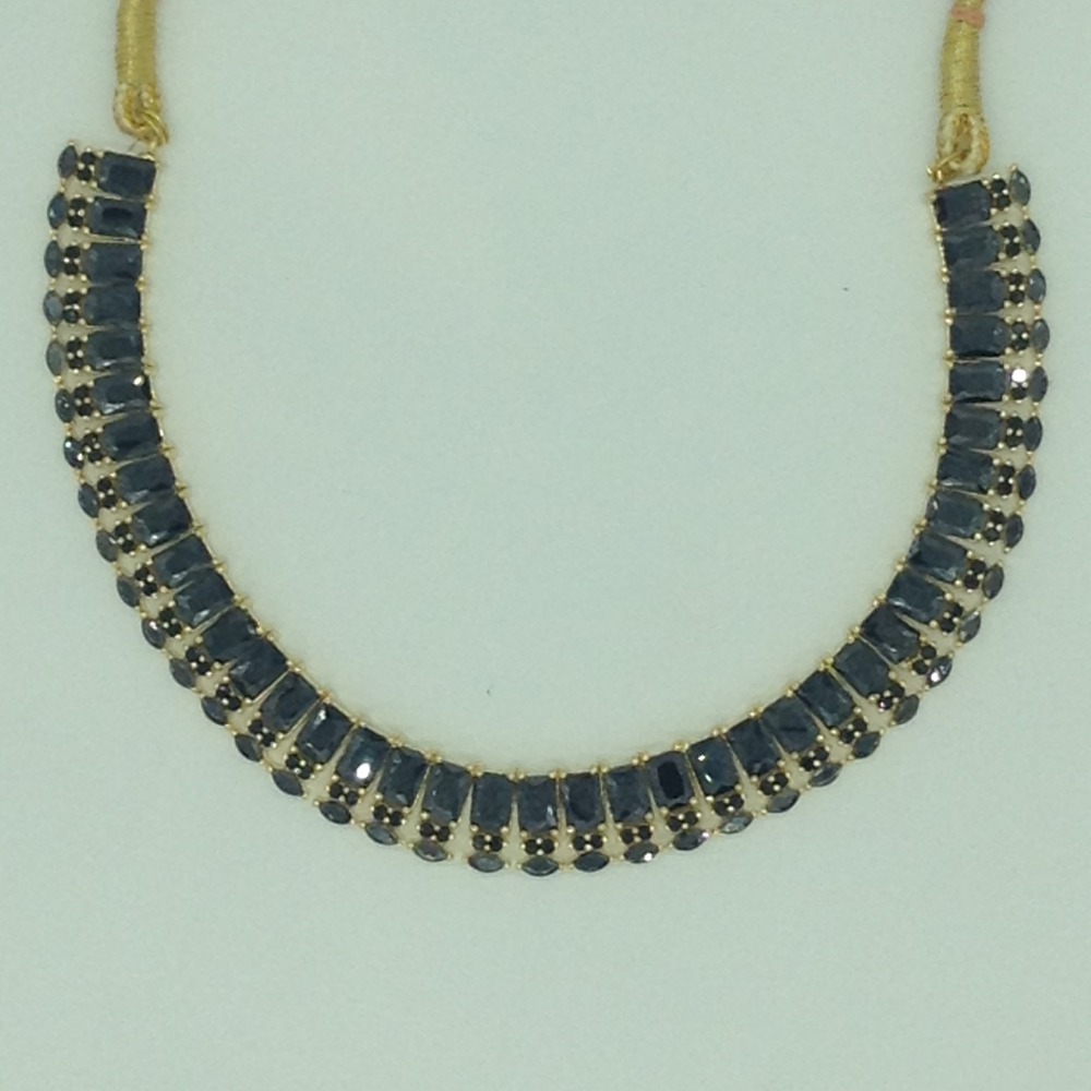 Black CZ Necklace Set JNC0207 - Image 4