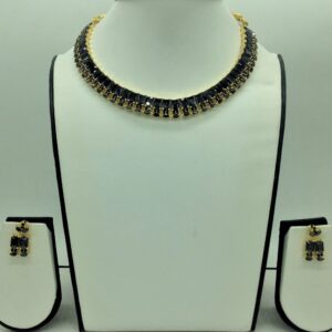 Black CZ Necklace Set JNC0207