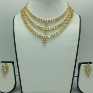White CZ Necklace Set JNC0201