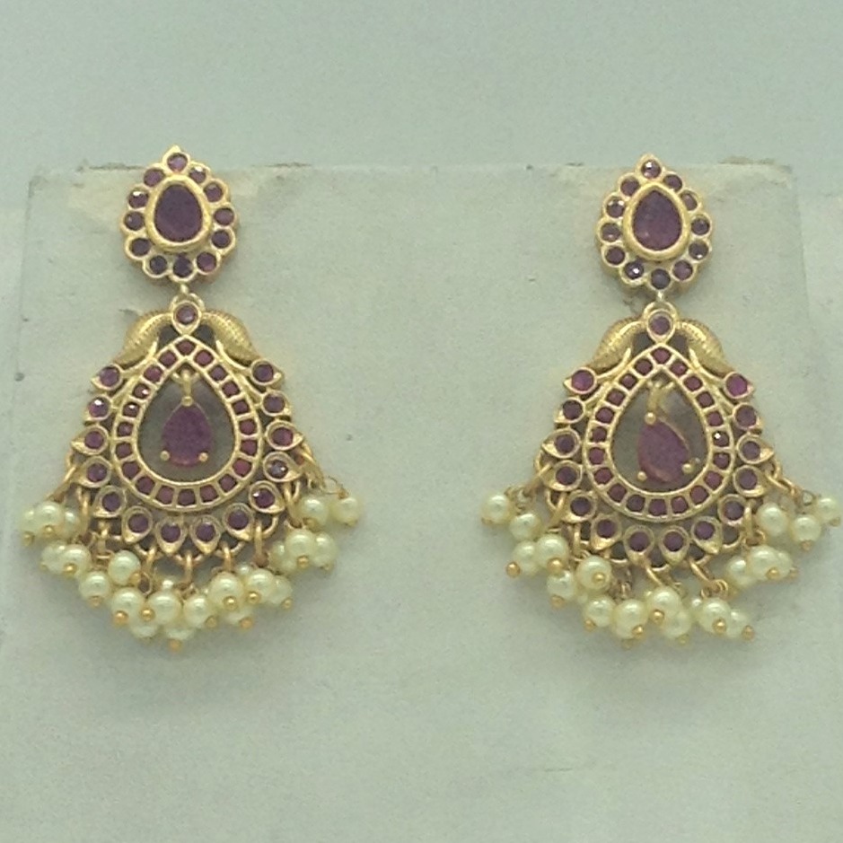 Red Cz Necklace Set JNC0190