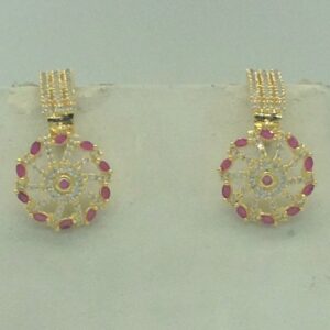 White,Red Cz Necklace Set JNC0189