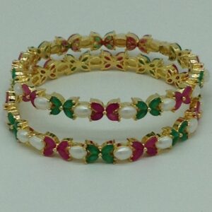 Multicolour CZ Fancy Bangles JBG0328