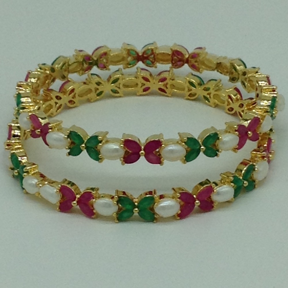 Multicolour CZ Fancy Bangles JBG0328