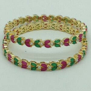 Multicolour CZ Fancy Bangles JBG0324
