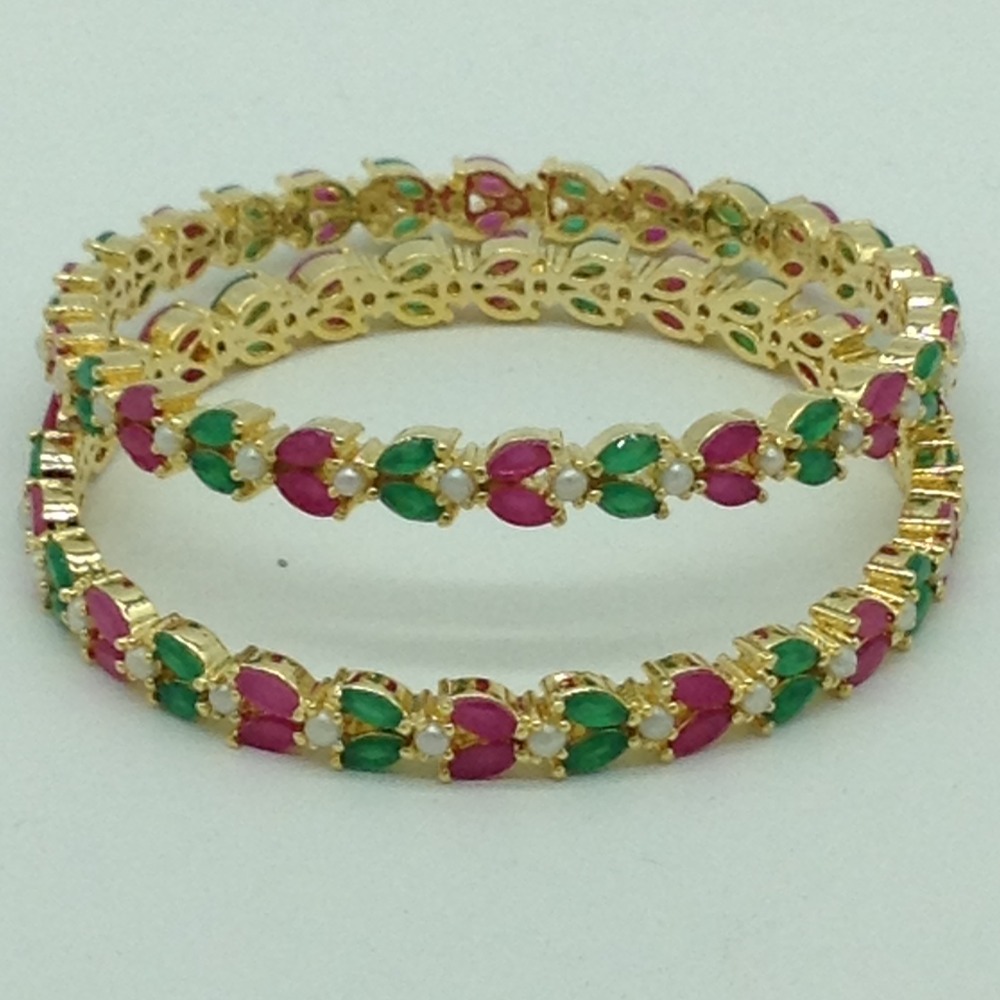 Multicolour CZ Fancy Bangles JBG0324