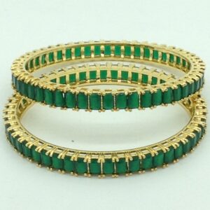 Green CZ Fancy Bangles JBG0323