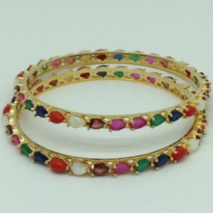 Navratna CZ Fancy Bangles JBG0319
