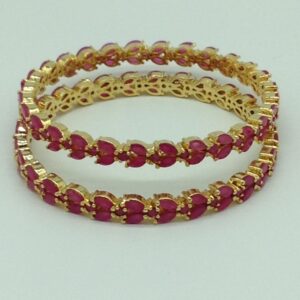 Red CZ Fancy Bangles JBG0317