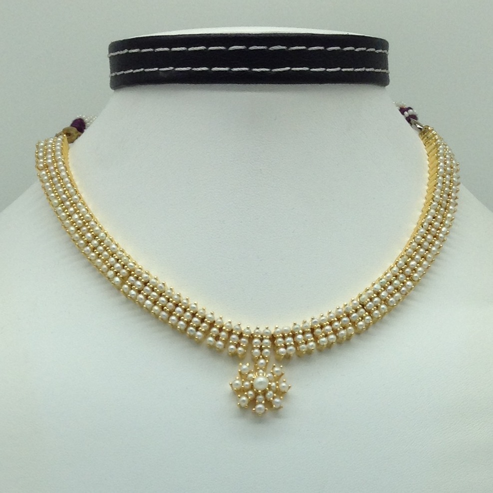 Pearls Necklace Set JNC0180 - Image 2