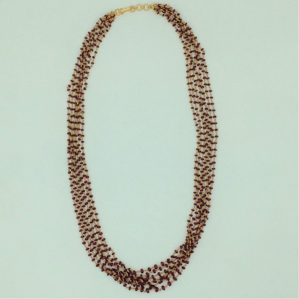 Ruby Gold Taar Necklace JGT0023
