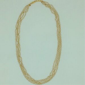 Freshwater Round Pearls Gold Taar Necklace JGT0020