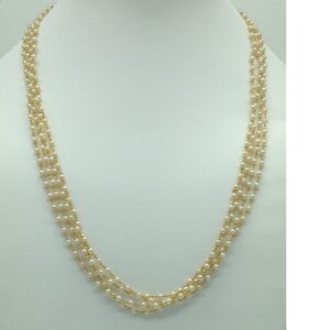 Freshwater Round Pearls Gold Taar Necklace JGT0020