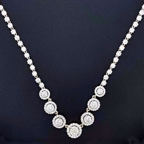 Creative Diamond Simulants Necklace JSJ0207