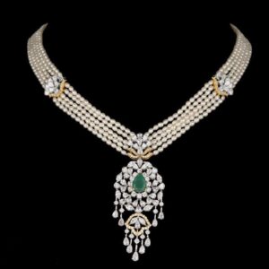 Diamonds and Emeralds Pendent JSJ0186