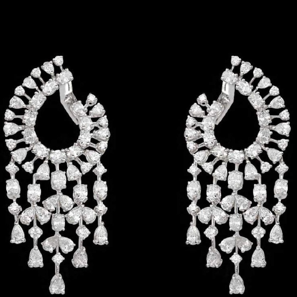 Diamonds Ear Hangings JSJ0159