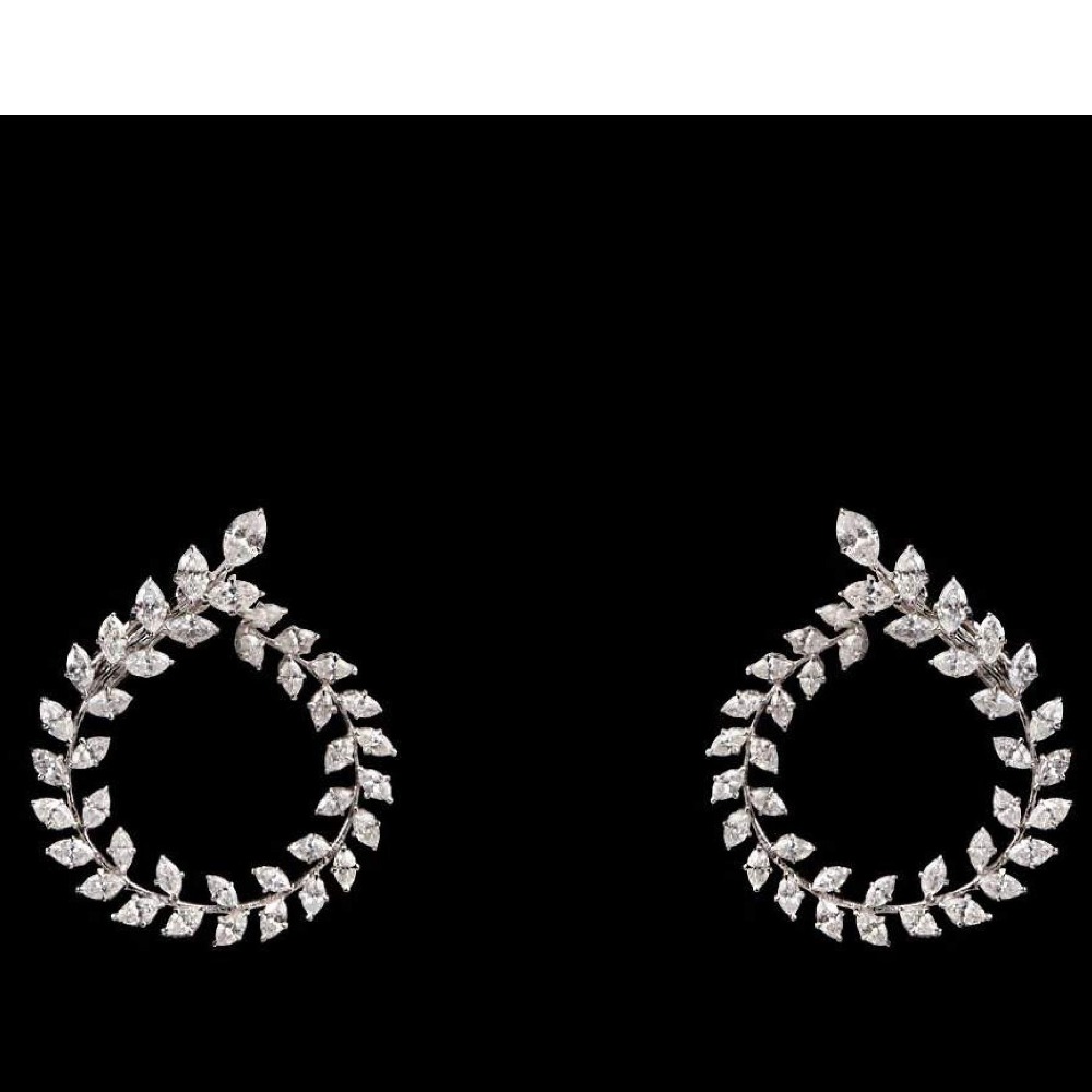 Diamonds Ear Hangings JSJ0041