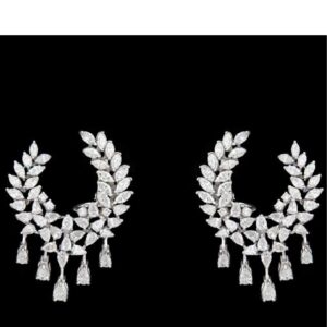 Diamonds Ear Hangings JSJ0039