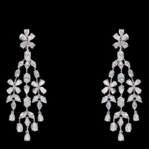 Diamonds Ear Hangings JSJ0023