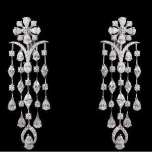 Diamonds Ear Hangings JSJ0022