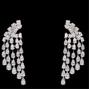 Diamonds Ear Hangings JSJ0012