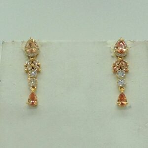 White,Champagne CZ Stones Necklace Set JNC0178