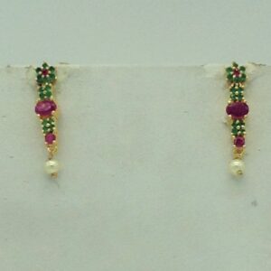 Red,Green CZ Stones Necklace Set JNC0175