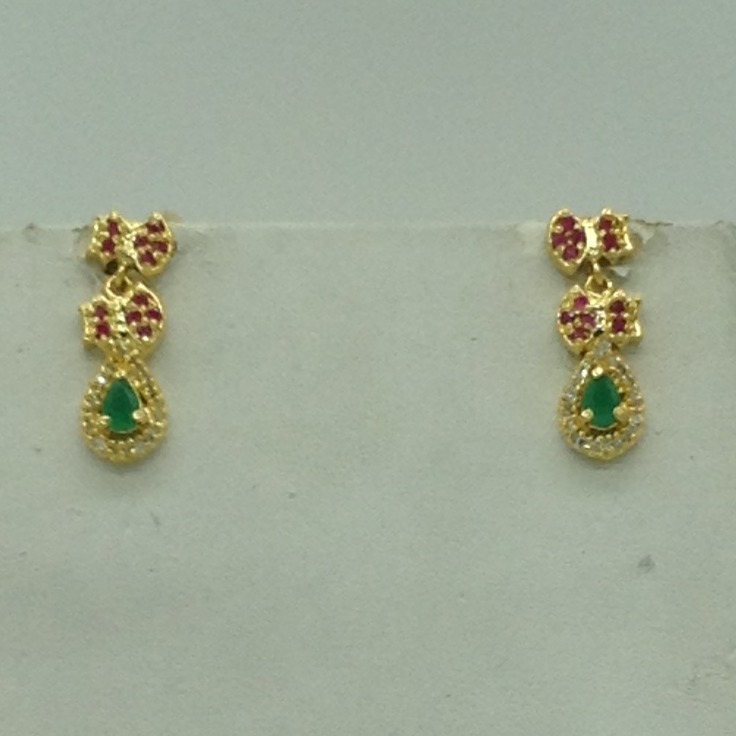Multicolour cz stones necklace set jnc0173 - Image 3