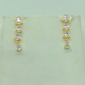 White CZ Stones Necklace Set JNC0164