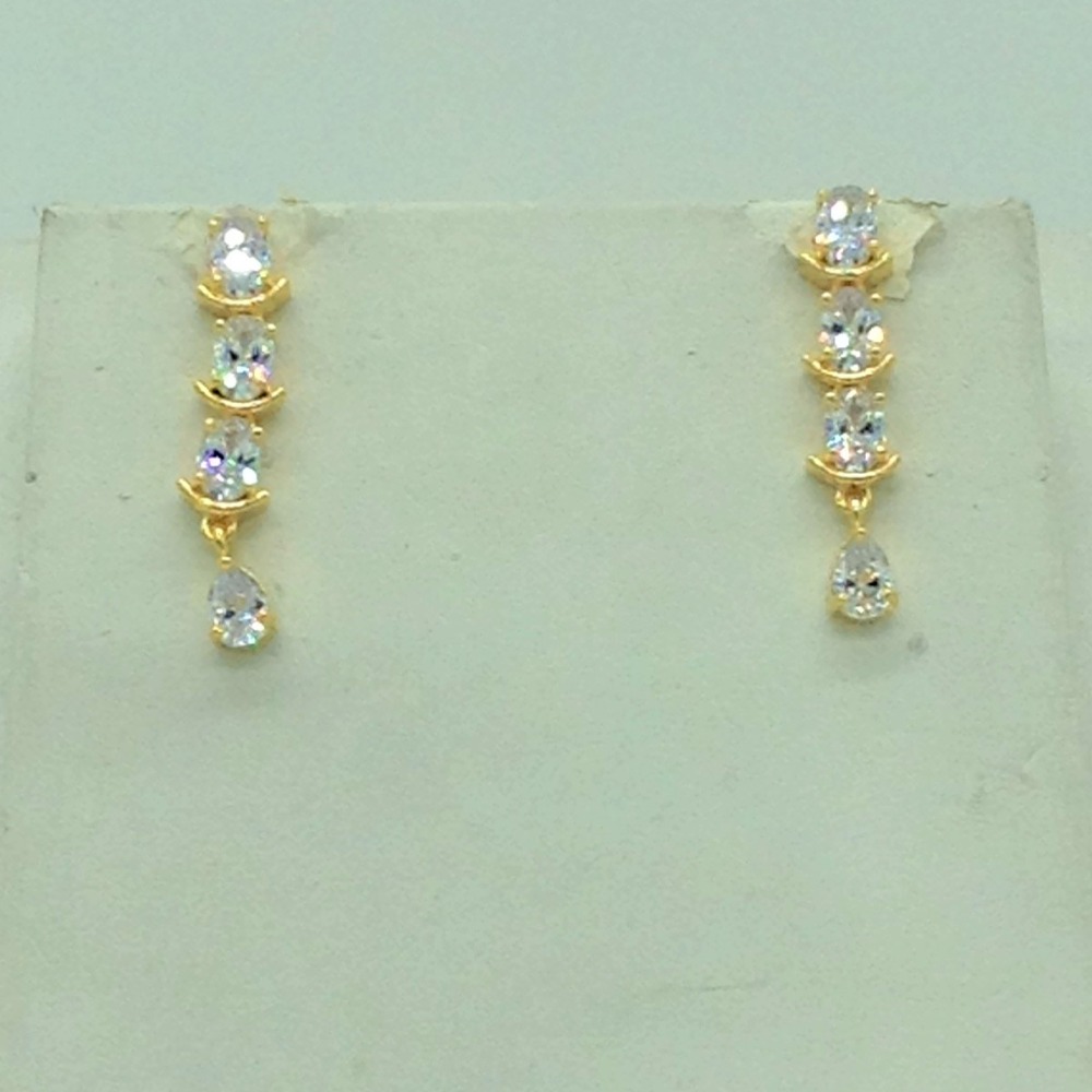 White CZ Stones Necklace Set JNC0164