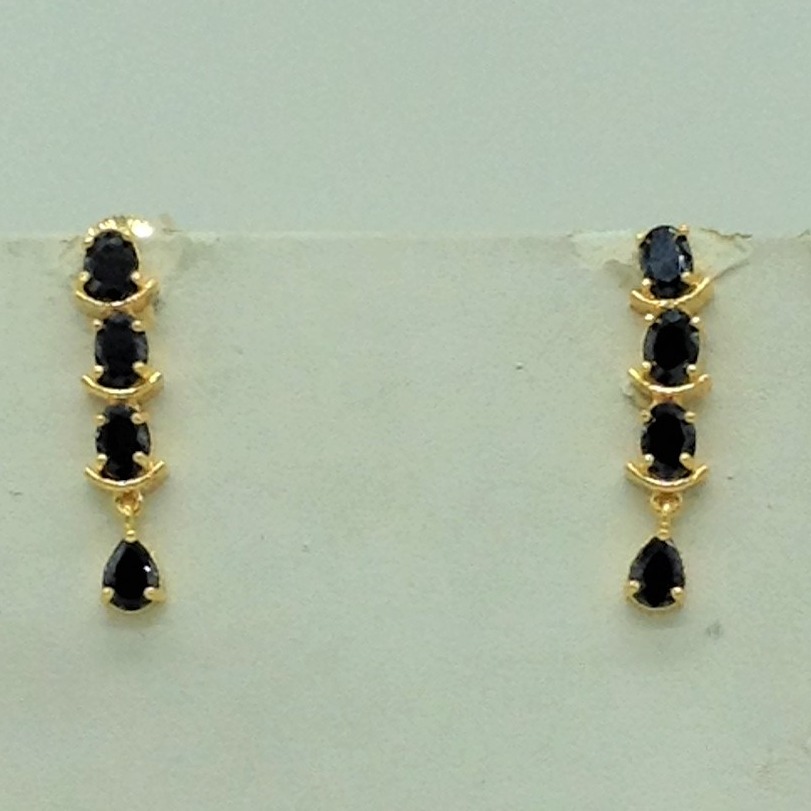 Black CZ Stones Necklace Set JNC0163