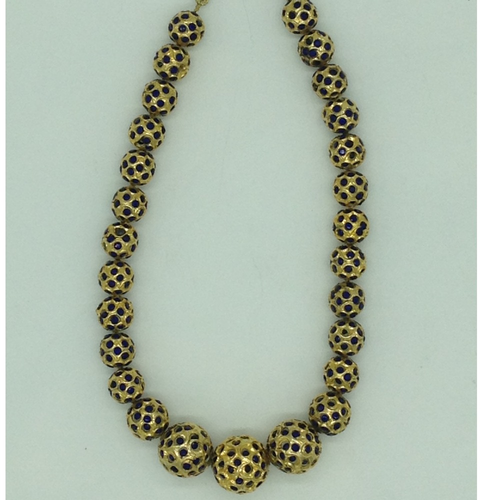 Blue CZ Balls Graded Necklace Set JNC0128