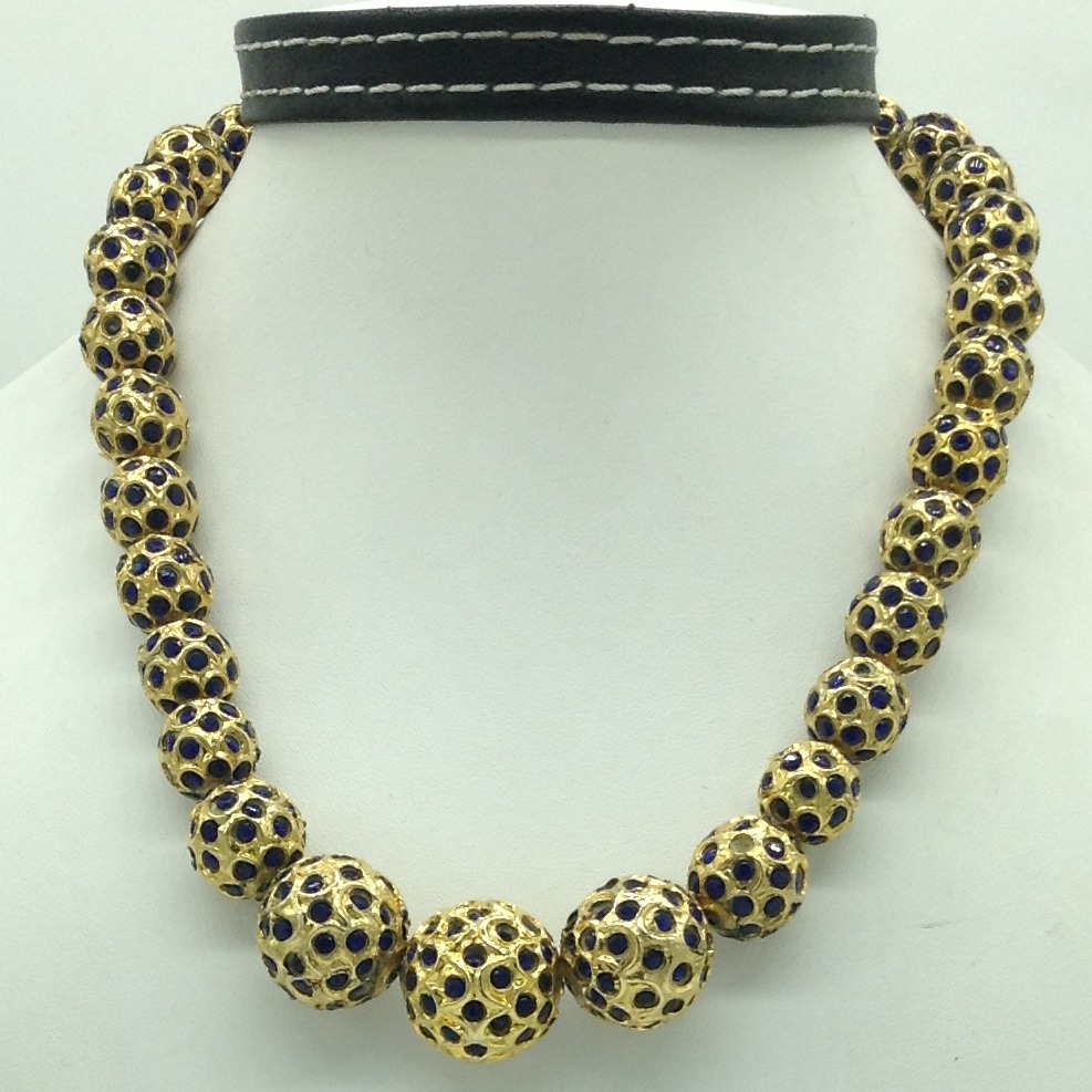 Blue CZ Balls Graded Necklace Set JNC0128