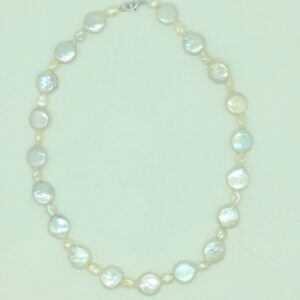 Freshwater White Baroque Pearls Knotted Mala JPM0447