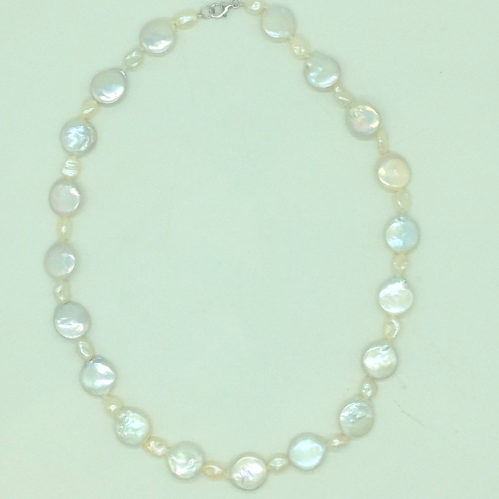 Freshwater White Baroque Pearls Knotted Mala JPM0447