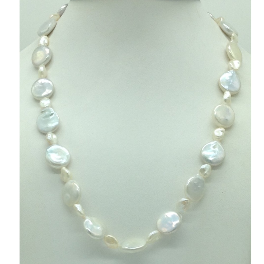 Freshwater White Baroque Pearls Knotted Mala JPM0447
