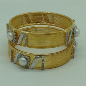 Pearls CZ Fancy Bangles JBG0303