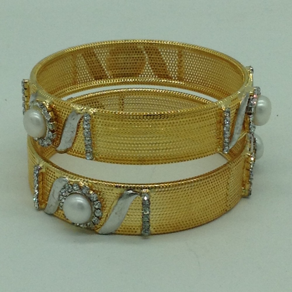 Pearls CZ Fancy Bangles JBG0303