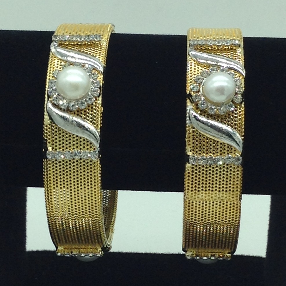 Pearls CZ Fancy Bangles JBG0303