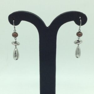 Pearl Silver Ear Hangings JER0154