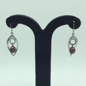 Pearl Silver Ear Hangings JER0150