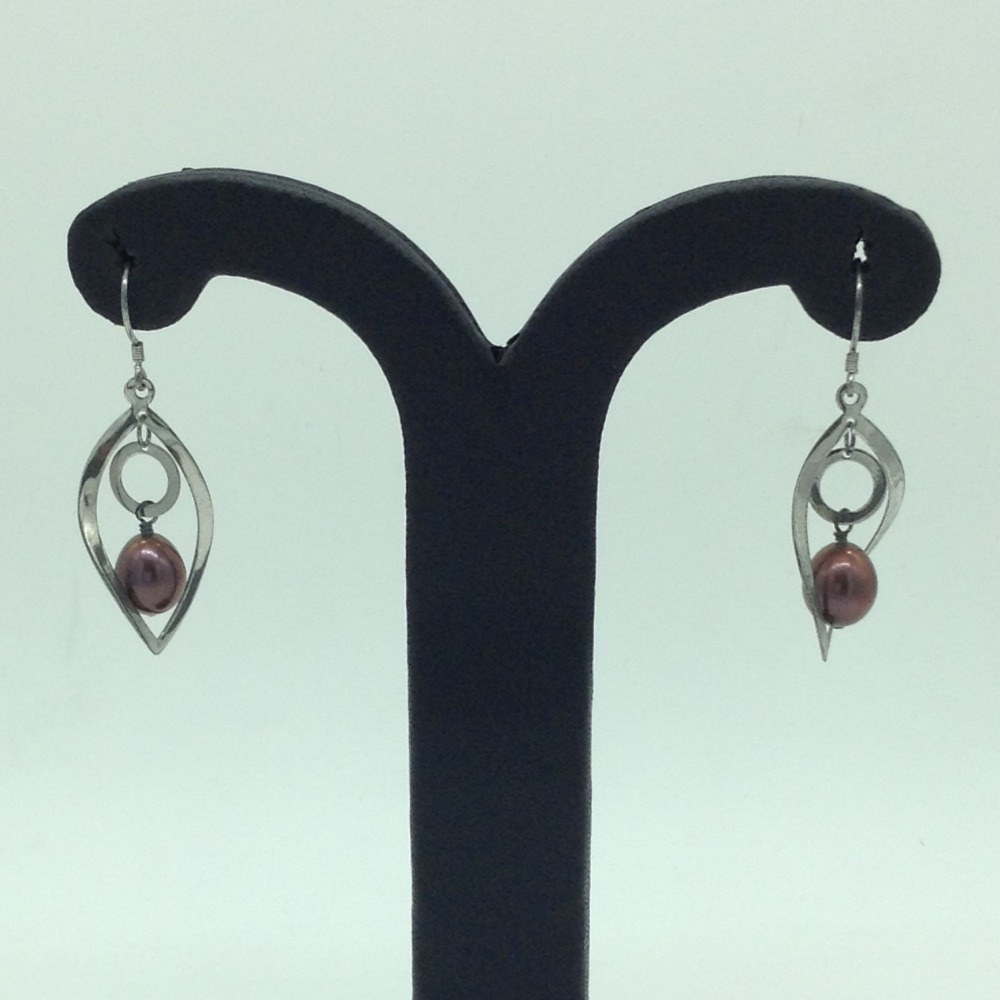Pearl Silver Ear Hangings JER0150