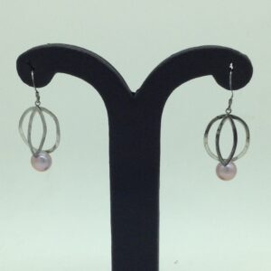 Pearl Silver Ear Hangings JER0144
