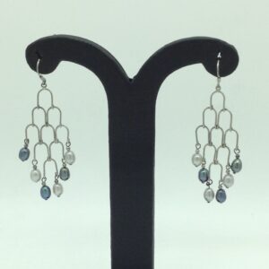Pearl Silver Ear Hangings JER0137