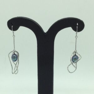 Pearl Silver Ear Hangings JER0136