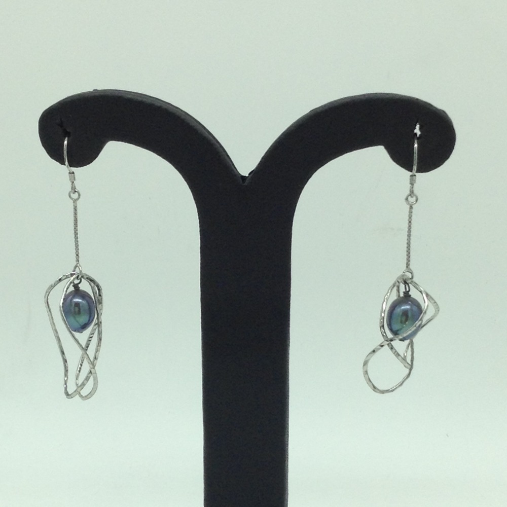 Pearl Silver Ear Hangings JER0136