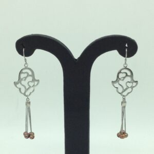 Pearl Silver Ear Hangings JER0134