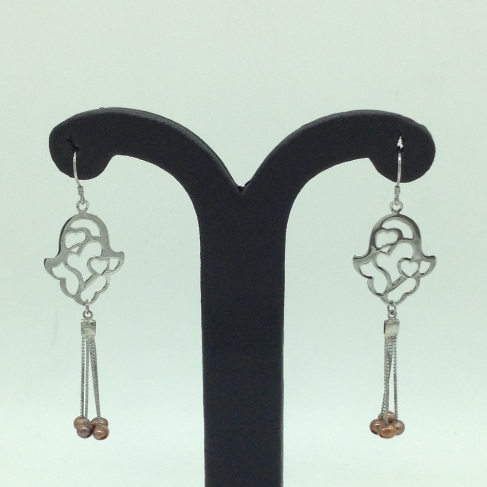Pearl Silver Ear Hangings JER0134