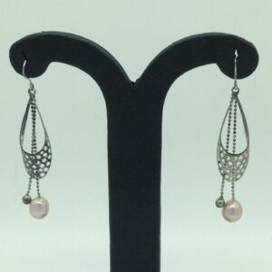 Pearl Silver Ear Hangings JER0132