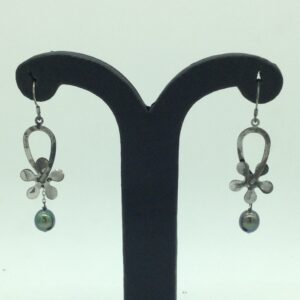 Pearl Silver Ear Hangings JER0126